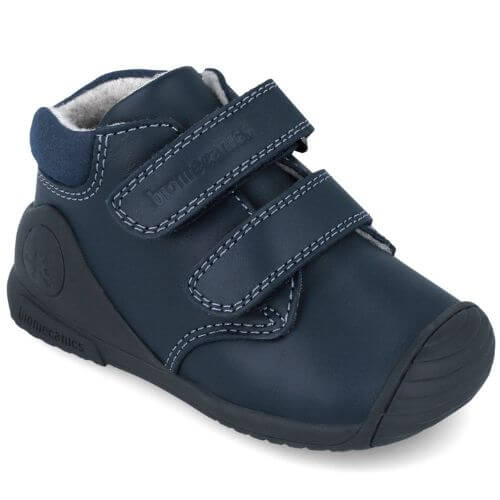 Ghete copii baieti din piele imblanite, model inalt Biomecanics, Albastru – 251133-A183FB