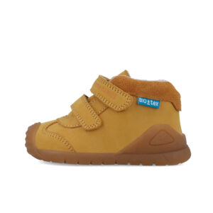 Ghete copii baieti din piele imblanite impermeabile, model inalt Biomecanics, Camel – 251134-C781FB