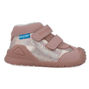 Ghete copii fete din piele imblanite si impermeabile, model inalt Biomecanics, Roz – 251134-D032FB