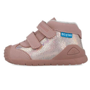 Ghete copii fete din piele imblanite si impermeabile, model inalt Biomecanics, Roz – 251134-D032FB
