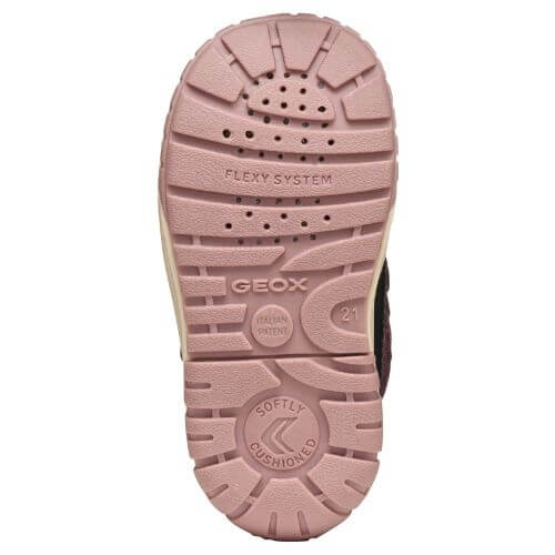 Ghete copii fete din piele naturala Impermeabile Geox, Roz – B462LC_022FU_C0724
