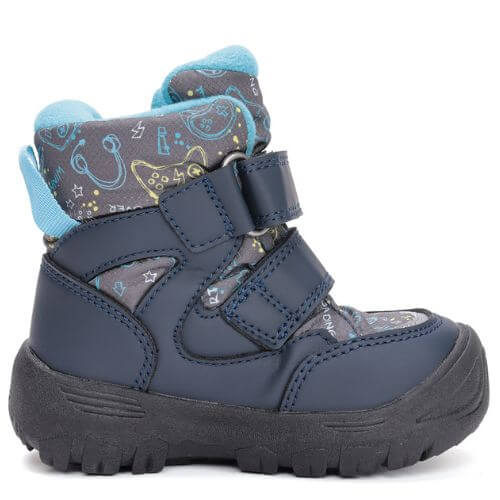 Ghete copii baieti impermeabile si imblanite DD Step, Albastru – P081-52299A