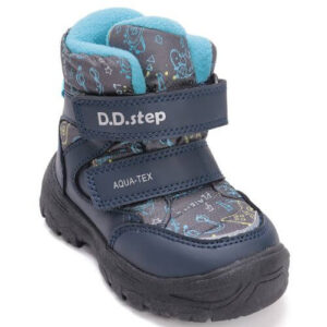 Ghete copii baieti impermeabile si imblanite DD Step, Albastru – P081-52299A