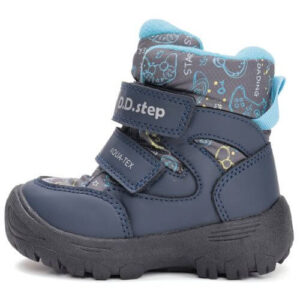 Ghete copii baieti impermeabile si imblanite DD Step, Albastru – P081-52299A