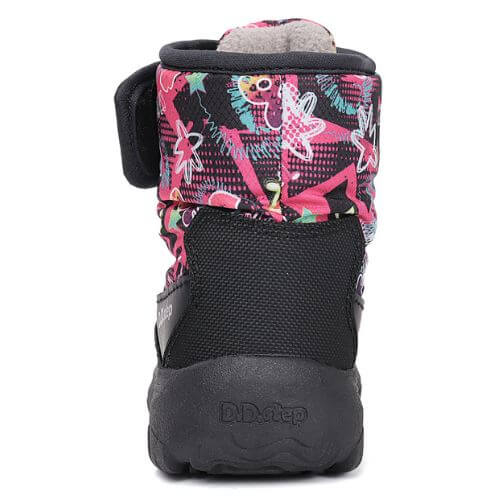 Ghete copii fete impermeabile si imblanite DD Step, Negru – P081-52502B
