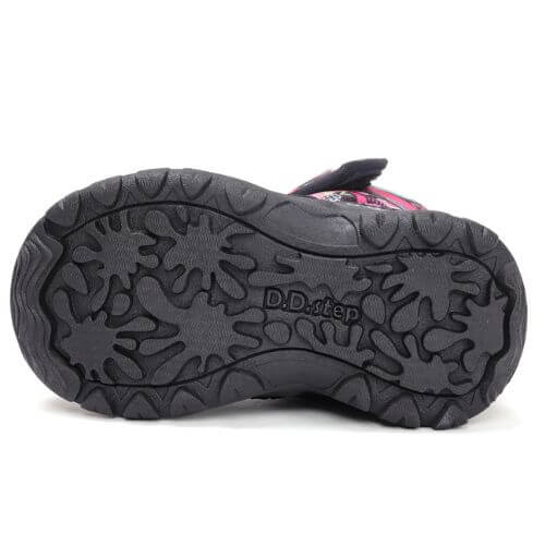 Ghete copii fete impermeabile si imblanite DD Step, Negru – P081-52502B