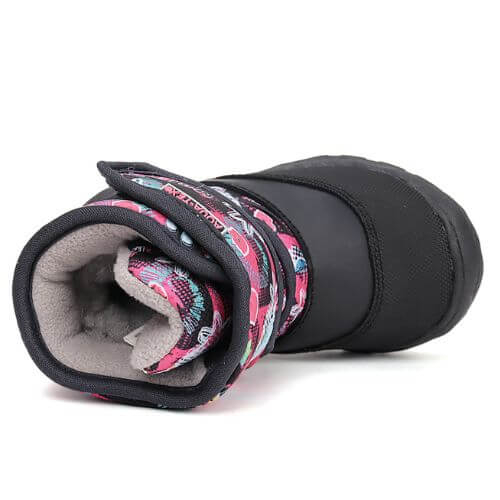Ghete copii fete impermeabile si imblanite DD Step, Negru – P081-52502B