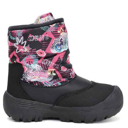 Ghete copii fete impermeabile si imblanite DD Step, Negru – P081-52502B