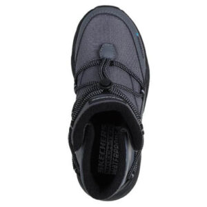 Ghete copii baieti Waterproof din material sintetic Skechers, Gri – 406385L_CCBK