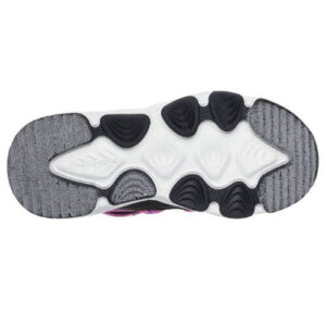 Ghete copii fete Waterproof din material sintetic Skechers, Negru – 303492_BKMT