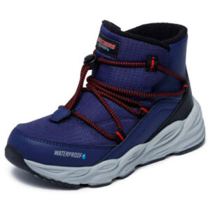Ghete copii baieti Waterproof din material sintetic Skechers, Albastru – 406385L_NVBK