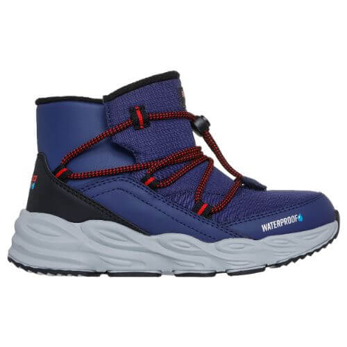 Ghete copii baieti Waterproof din material sintetic Skechers, Albastru – 406385L_NVBK