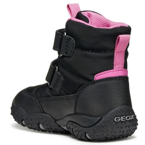 Ghete copii fete din material sintetic Impermeabile Geox, Negru – B4654B_0FU50_C0922