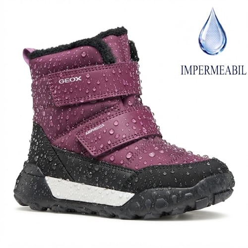Ghete fete din material sintetic Impermeabile Geox TREKKYUP , Violet – J66M7A_0FU54_C8H8N