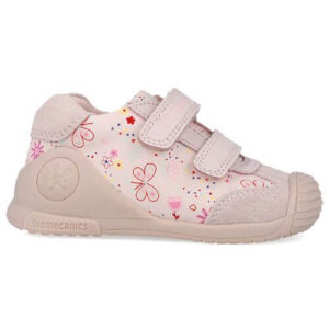 Pantofi copii fete din piele Biomecanics, Roz – 252100-A779
