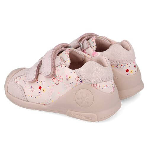 Pantofi copii fete din piele Biomecanics, Roz – 252100-A779