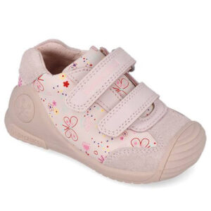Pantofi copii fete din piele Biomecanics, Roz – 252100-A779