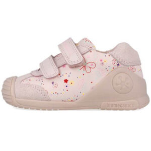 Pantofi copii fete din piele Biomecanics, Roz – 252100-A779