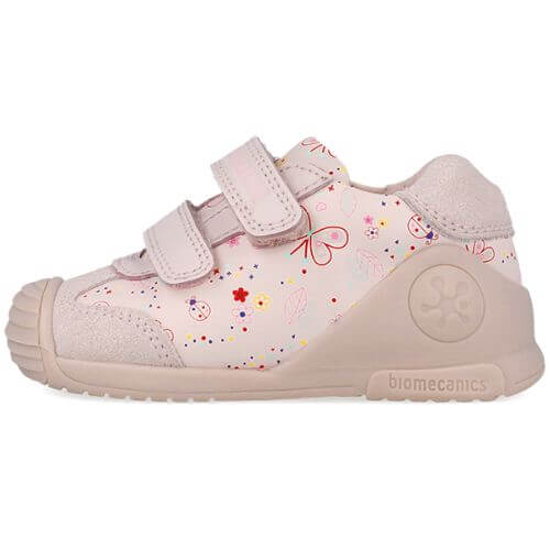Pantofi copii fete din piele Biomecanics, Roz – 252100-A779