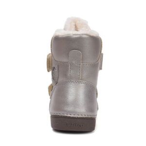 Ghete copii fete din piele imblanite DD Step, Argintiu W068-52320A