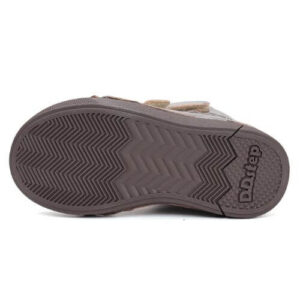 Ghete copii fete din piele imblanite DD Step, Argintiu W068-52320A