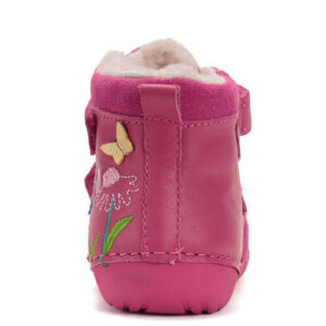 Ghete copii fete din piele imblanite DD Step, Roz – W015-52997A