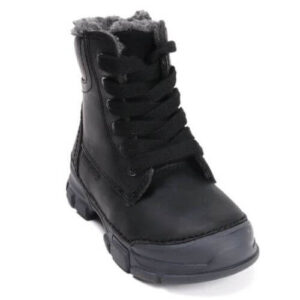 Ghete copii fete din piele imblanite DD Step, Negru – W056-52456B