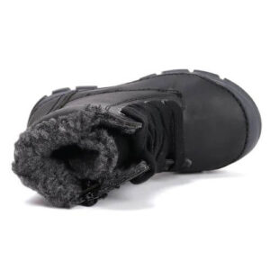 Ghete copii fete din piele imblanite DD Step, Negru – W056-52456B