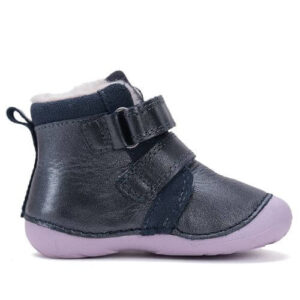 Ghete copii fete din piele imblanite DD Step, Mov – W015-52997B