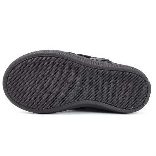 Ghete copii fete din piele imblanite DD Step, Negru – W049-52654A