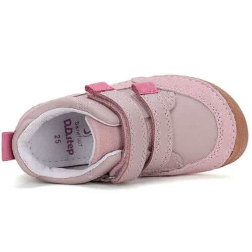 Pantofi copii fete din piele DD Step, Roz – S063-51483C