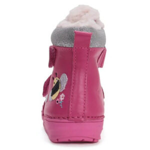 Ghete copii fete din piele imblanite DD Step, Roz – W071-42233B