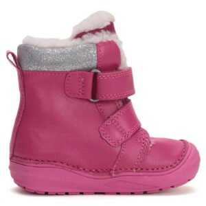 Ghete copii fete din piele imblanite DD Step, Roz – W071-42233B