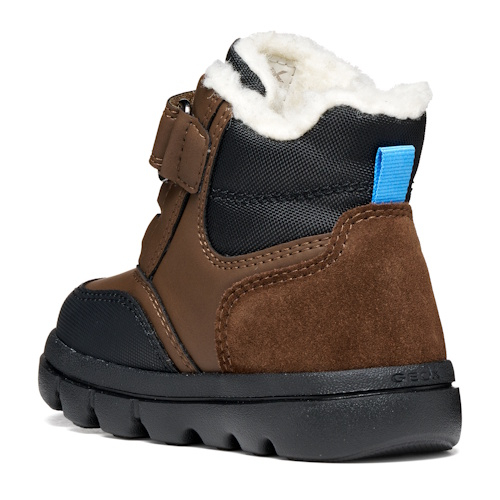 Ghete copii baieti din piele naturala, impermeabile Geox Willaboom, Maro -B365BK_0ME22_C6238