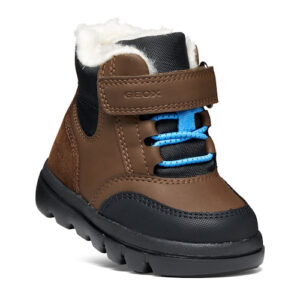 Ghete copii baieti din piele naturala, impermeabile Geox Willaboom, Maro -B365BK_0ME22_C6238