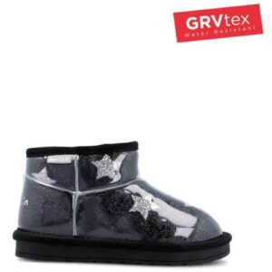Ghete copii fete impermeabile imblanite Garvalin, Negru – 251558-A054