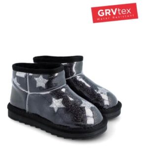 Ghete copii fete impermeabile imblanite Garvalin, Negru – 251558-A054
