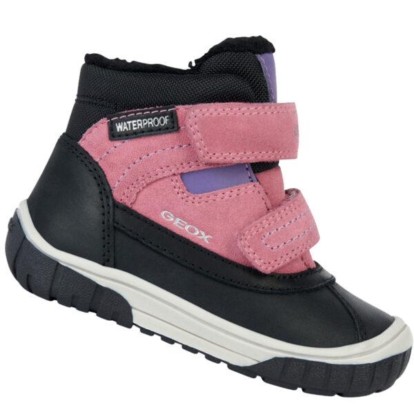 Ghete copii fete impermeabile si imblanite Geox, Negru – B262LD_022FU_C0922
