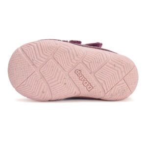 Ghete copii fete din piele imblanite DD Step, Visiniu – W082-42385C