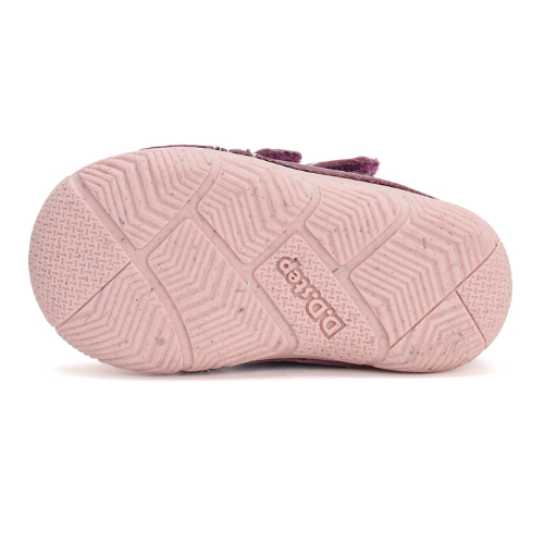 Ghete copii fete din piele imblanite DD Step, Visiniu – W082-42385C