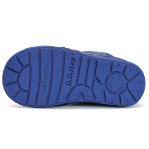 Ghete copii baieti din piele imblanite DD Step, Albastru – W071-42421A