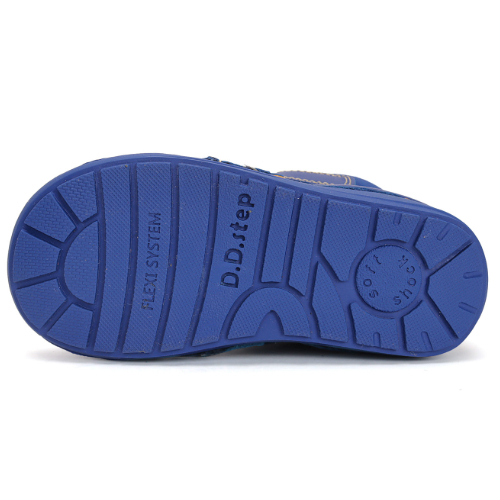 Ghete copii baieti din piele imblanite DD Step, Albastru – W071-42421A