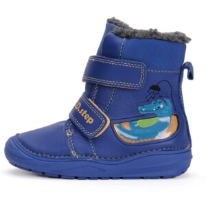 Ghete copii baieti din piele imblanite DD Step, Albastru – W071-42421A