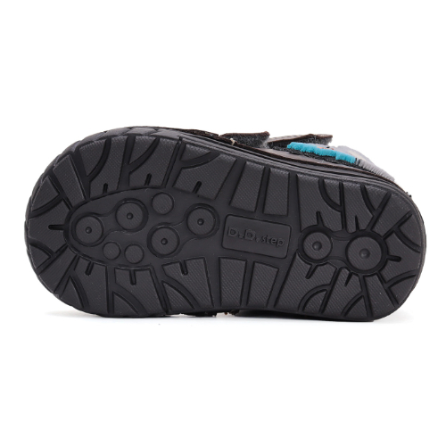 Ghete copii baieti din piele imblanite DD Step, Maro – W029-42498A