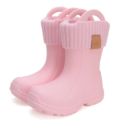 Cizme ploaie copii fete impermeabile DD Step, Roz – 1106-42545