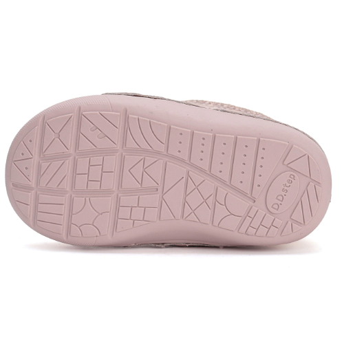 Cizme copii fete din piele imblanite DD Step, Roz – W066-42730A