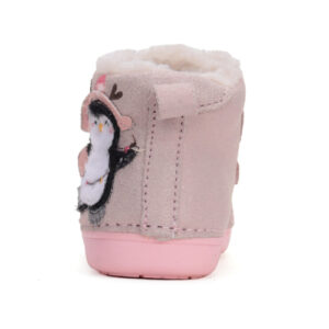 Ghete copii fete din piele imblanite DD Step, Roz – W066-42268A