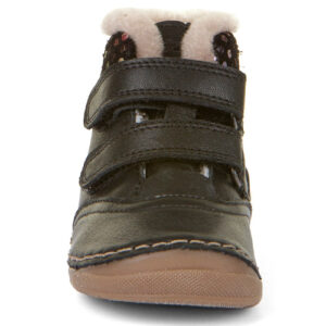 Ghete copii fete din piele imblanite Froddo, Negru – G2110130-21