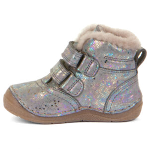 Ghete copii fete din piele imblanite Froddo, Argintiu – G2110113-20