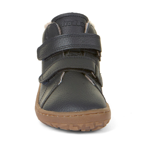 Ghete copii baieti Barefoot din piele si imblanite Froddo, Albastru – G3110252-K